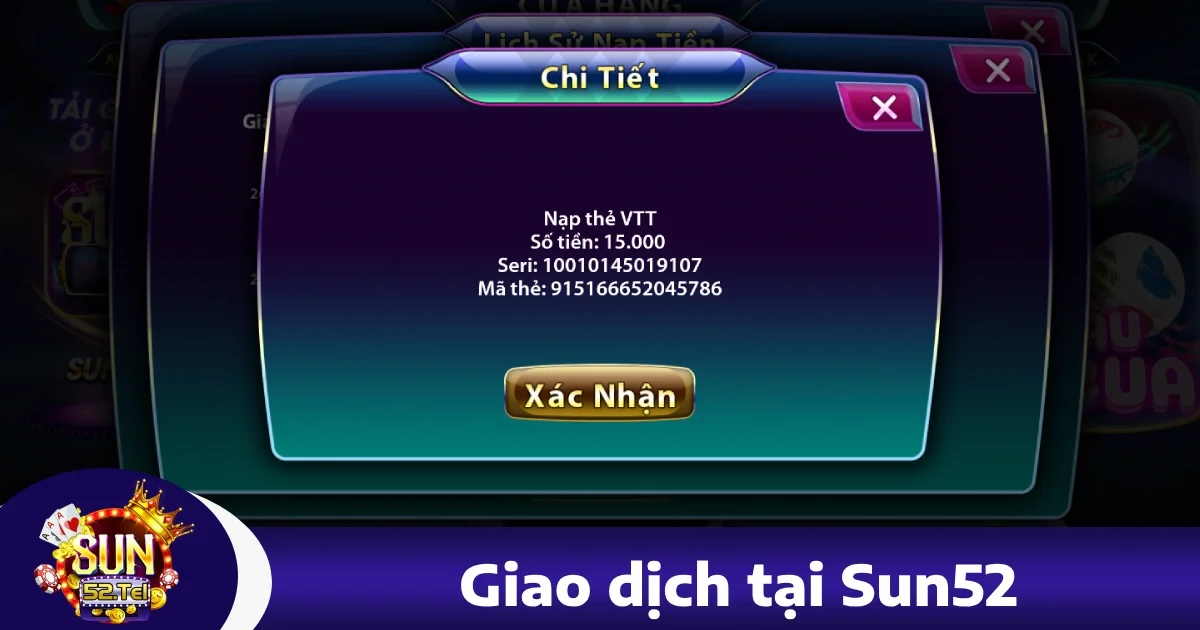 Sun52 27 Giao Dịch Tại sun52 – Đơn Giản, An Toàn, Nhanh Chóng